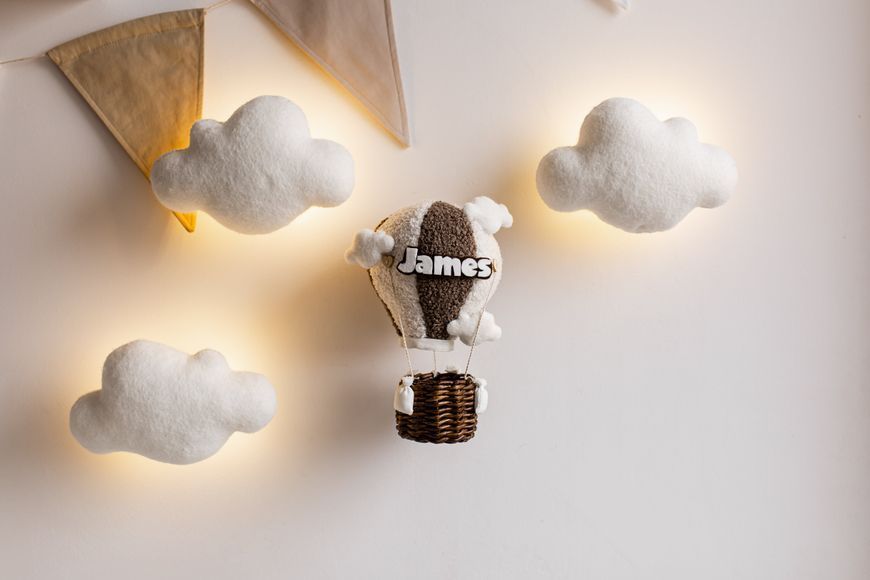 Hot air balloon wall decor personalized nursery gift 10352 фото