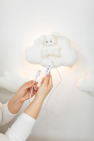 Нічник від USB &laquo;Зайчик на хмаринці&raquo; 14U_004 фото